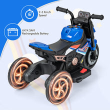 Load image into Gallery viewer, Kids Electric Motorbike, 6V Toddler Ride on Motorcycle with 2/3-Wheel Modes