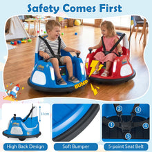 Load image into Gallery viewer, 12V Bumper Car for Kids with Remote Control and Lighting Modes