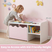 Load image into Gallery viewer, Kids Bookcase, Toy Organizer with Movable Drawer