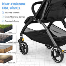 Load image into Gallery viewer, Baby Stroller, Foldable Toddler Pushchair with Adjustable Backrest
