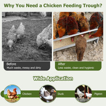 Load image into Gallery viewer, 115cm Long Heavy-Duty Large Capacity Chicken Feeder