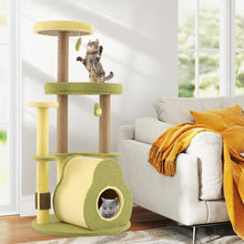 Load image into Gallery viewer, Cat Tree, Modern Cat Tower with Scratching Posts & Board