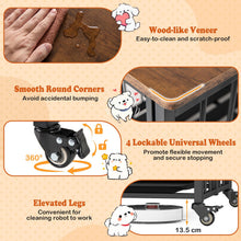 Load image into Gallery viewer, Foldable Dog Crate Furniture with Removable Tray Heavy-duty Chew-resistant Dog Kennel