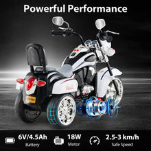 Load image into Gallery viewer, Kids Electric Motorcycle Motorbike 6V Battery Horn Headlight