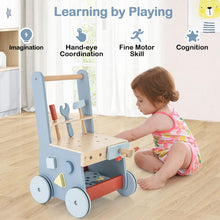 Load image into Gallery viewer, 2-in-1 Toddler First Step Activity Interactive Push Along Toy with Smooth Handle