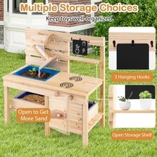 Load image into Gallery viewer, Outdoor Pretend Kitchen Potting Bench for Boys Girls Ages 3-8
