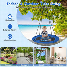 Load image into Gallery viewer, Kids Nest Swing with Height Adjustable Hanging Ropes
