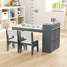 Load image into Gallery viewer, Wooden Children Art Desk with Paper Roll