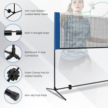 Load image into Gallery viewer, Portable Badminton Net Set