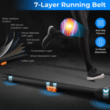 Load image into Gallery viewer, 2.25HP Under Desk Treadmill with Watch-Like Remote Control, LED Panel, 12 Preset Programs and Start-Stop Function