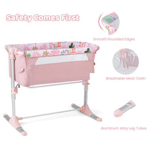 Load image into Gallery viewer, Baby Bassinet Crib Bedside Sleeper with Adjustable Height