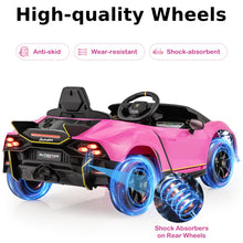 Load image into Gallery viewer, Kids Ride on Car, 12V Battery Powered Licensed Lamborghini Car with Remote Control