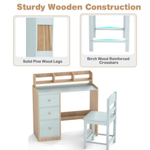 Load image into Gallery viewer, Wooden Student Study Table with 3 Drawers