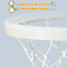 Load image into Gallery viewer, 3-in-1 Height Adjustable Basketball Stand with Football Goal and Ring Toss
