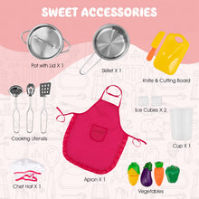 Load image into Gallery viewer, Kids Corner Play Kitchen with Apron and Chef Hat