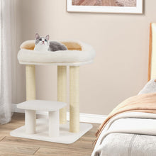 Load image into Gallery viewer, Cat Tree, 61cm Comfy Plush Top Perch Bed, Sisal Scratching Posts
