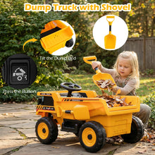 Load image into Gallery viewer, 4-Wheeler Construction Electric Vehicle with Dump Bed and Remote Control
