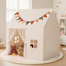 Load image into Gallery viewer, Large Kids Tent, Play Tent with Padded Mat, Globe String Lights