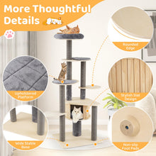 Load image into Gallery viewer, Cat Tree, Tall Multi-Layer Cats Tower, Detachable Mats & Scratching Posts