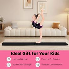 Load image into Gallery viewer, 7FT/2.1M Folding Gymnastics Balance Beam, Professional Training Beam with Carry Handles and Anti-slip Bottom