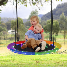 Load image into Gallery viewer, 100cm Round Tree Swings with LED Lights