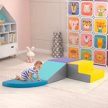 Load image into Gallery viewer, 4 Pieces Kids Climb & Crawl Play Equipment, Multifunctional Toddler Activity Set