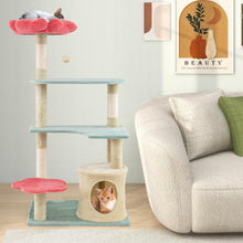 Load image into Gallery viewer, Cat Tree, Multi-Level Cat Tower with Sisal Scratching Posts(123cm Tall)