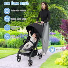 Load image into Gallery viewer, Baby Stroller, Foldable Toddler Pushchair with Adjustable Backrest