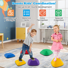 Load image into Gallery viewer, Stepping Stones for Kids, Toddler Balance Stone with Non-Slip Edge (6 Pcs: 34 x 34 x 15cm)