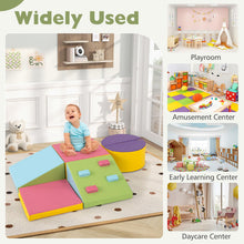 Load image into Gallery viewer, 6 Piece Foam Climbing Toys for Toddlers with PU Leather Cover