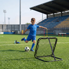 Load image into Gallery viewer, Foldable Football Rebounder Net, Football Training Net with Metal Frame, Adjustable Soccer Target Goal