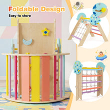 Load image into Gallery viewer, Foldable Climbing Toys with Arch and Climber for Toddlers