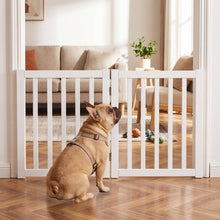Load image into Gallery viewer, Foldable Pet Gate, Freestanding Wooden Puppy Barrier