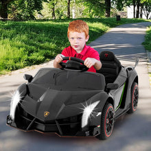 Load image into Gallery viewer, Kids Ride on Car, 12V Battery Powered Licensed Lamborghini Car with Remote Control, Music, 3 Speeds