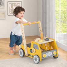 Load image into Gallery viewer, Wooden Baby Walker, 2-in-1 Toddler Push Along Toy