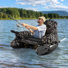 Load image into Gallery viewer, Inflatable Fishing Float Tube Portable Fishing Boat with Shoulder Straps