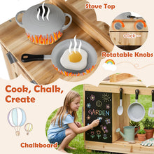 Load image into Gallery viewer, Outdoor Children Play Kitchen Pretend Toy Kitchen for 3+ Years Old Boys Girls