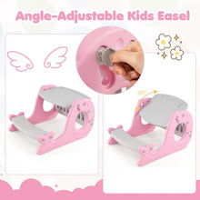 Load image into Gallery viewer, Toddler Table and Chair, Kids Art Table with Angle-Adjustable Whiteboard