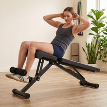 Load image into Gallery viewer, Adjustable Foldable Dumbbell Bench, Heavy-Duty Iron Frame Strength Training Bench