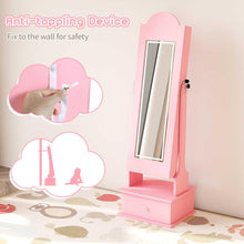 Load image into Gallery viewer, Kids Jewelry Cabinet Children Jewelry Organizer with Lights