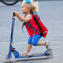 Load image into Gallery viewer, Folding Kick Push Scooter with 2 Flashing Wheels and Adjustable T-bar