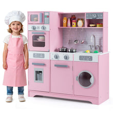 Load image into Gallery viewer, Kids Play Kitchen Toy Set with Water Dispenser and Sink