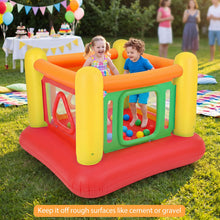 Load image into Gallery viewer, Inflatable Bounce House, Kids Blow Up Bouncy Castle with Transparent Side Walls
