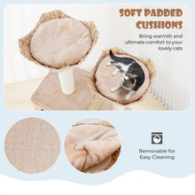Load image into Gallery viewer, Cat Tree, 122cm Cattail Cat Tower with Sisal Scratching Posts, Perch, Cat Condo & Bed