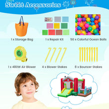 Load image into Gallery viewer, 4-in-1 Farm Themed Inflatable Bounce House with 480W Blower