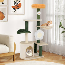 Load image into Gallery viewer, Cat Tree, Kitty Tower with Cozy Condo, Scratching Posts & Sisal Board