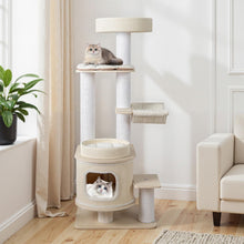 Load image into Gallery viewer, Cat Tree, Tall Multi-Layer Cats Tower with Comfy Padded Top Perch