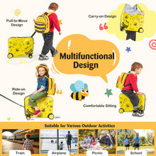 Load image into Gallery viewer, 2 Pieces Kids Luggage Set with Spinner Wheels and Anti-Lose Rope