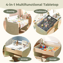 Load image into Gallery viewer, Kids Table and Chair Set, Children Activity Desk with Detachable Tabletop
