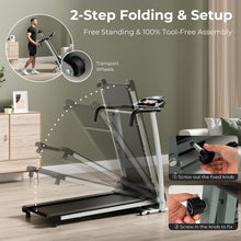 Load image into Gallery viewer, 2.0HP Easy Assembly Walking Running Machine with 12 Preset Programs